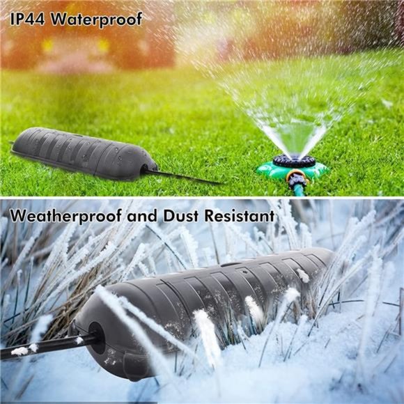 Outdoor IP44 Waterproof Electrical Box, Weatherproof Extension Cord Cover, Gray - Picture 6 of 7
